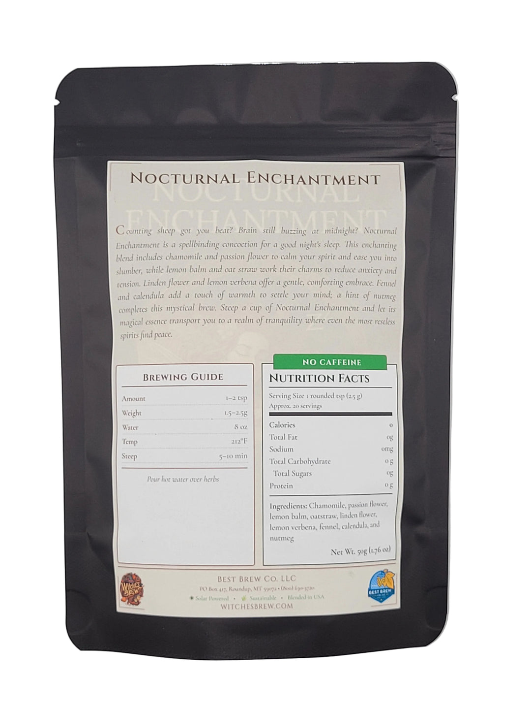 Nocturnal Enchantment package with 'Nocturnal Enchantment' branding on a white background