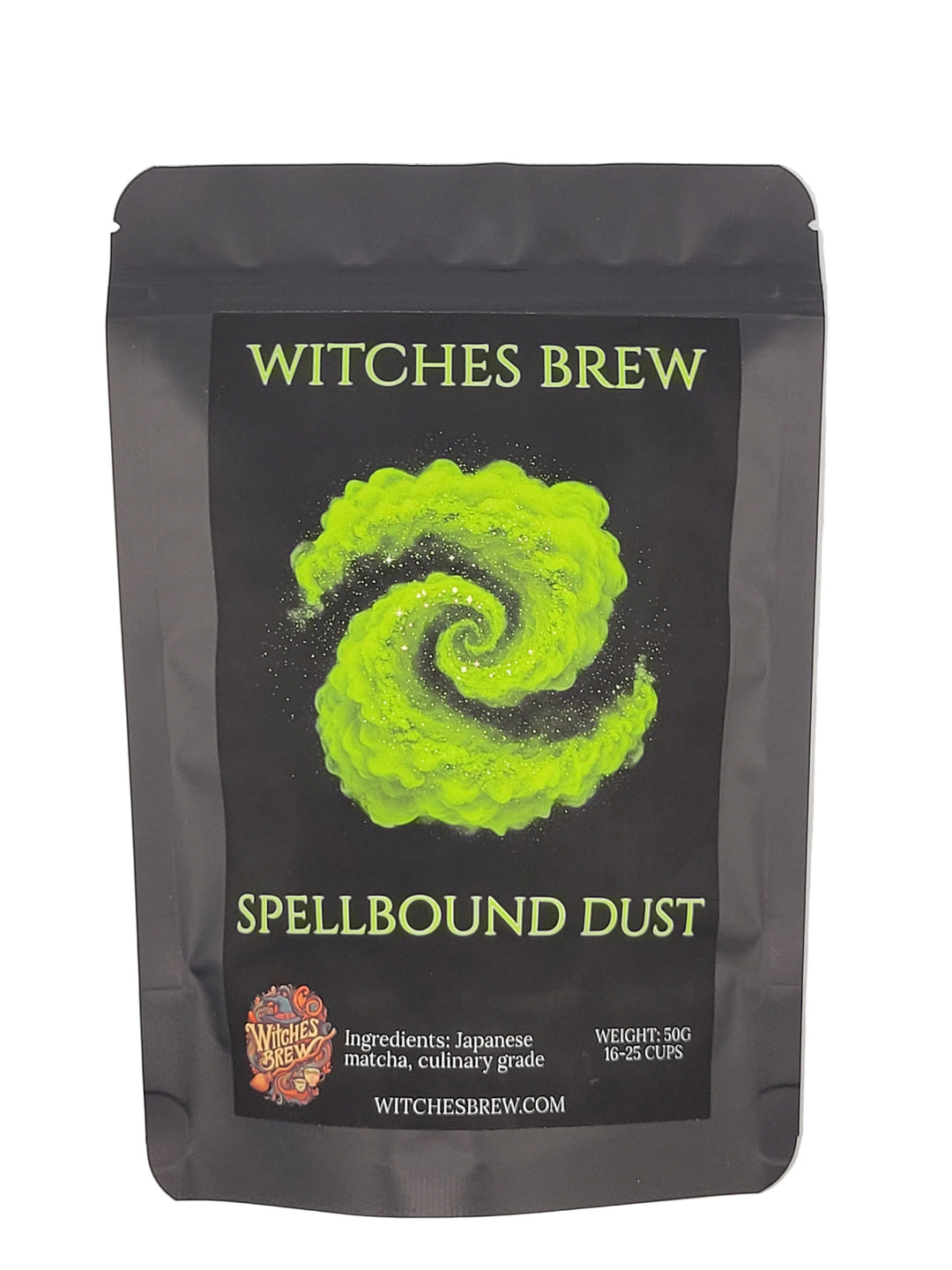 Witches Brew Spellbound Dust packaging on a white background